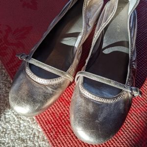 Gold Cole Haan Ballet Flats